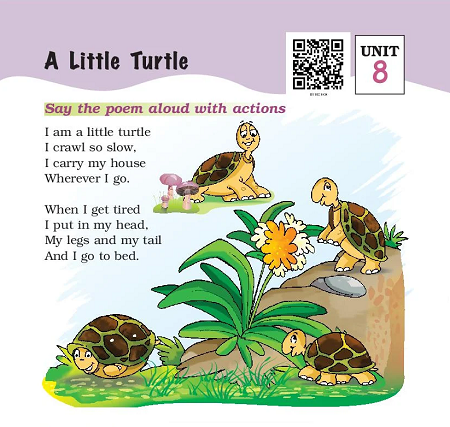 Class 1 English Book 1: Marigold Unit 8: A Little Turtle - Vrindawan ...