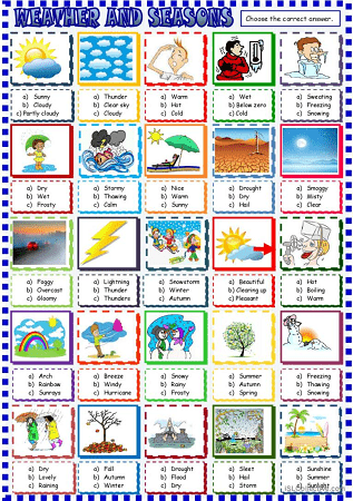 Class 1 Environmental studies Chapter 1: Weather and Seasons ...